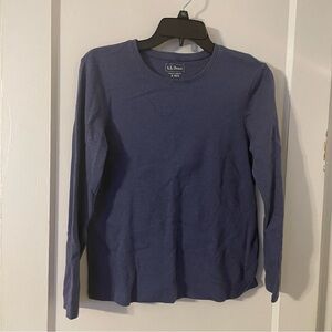 LL Bean Blue Long Sleeve Shirt